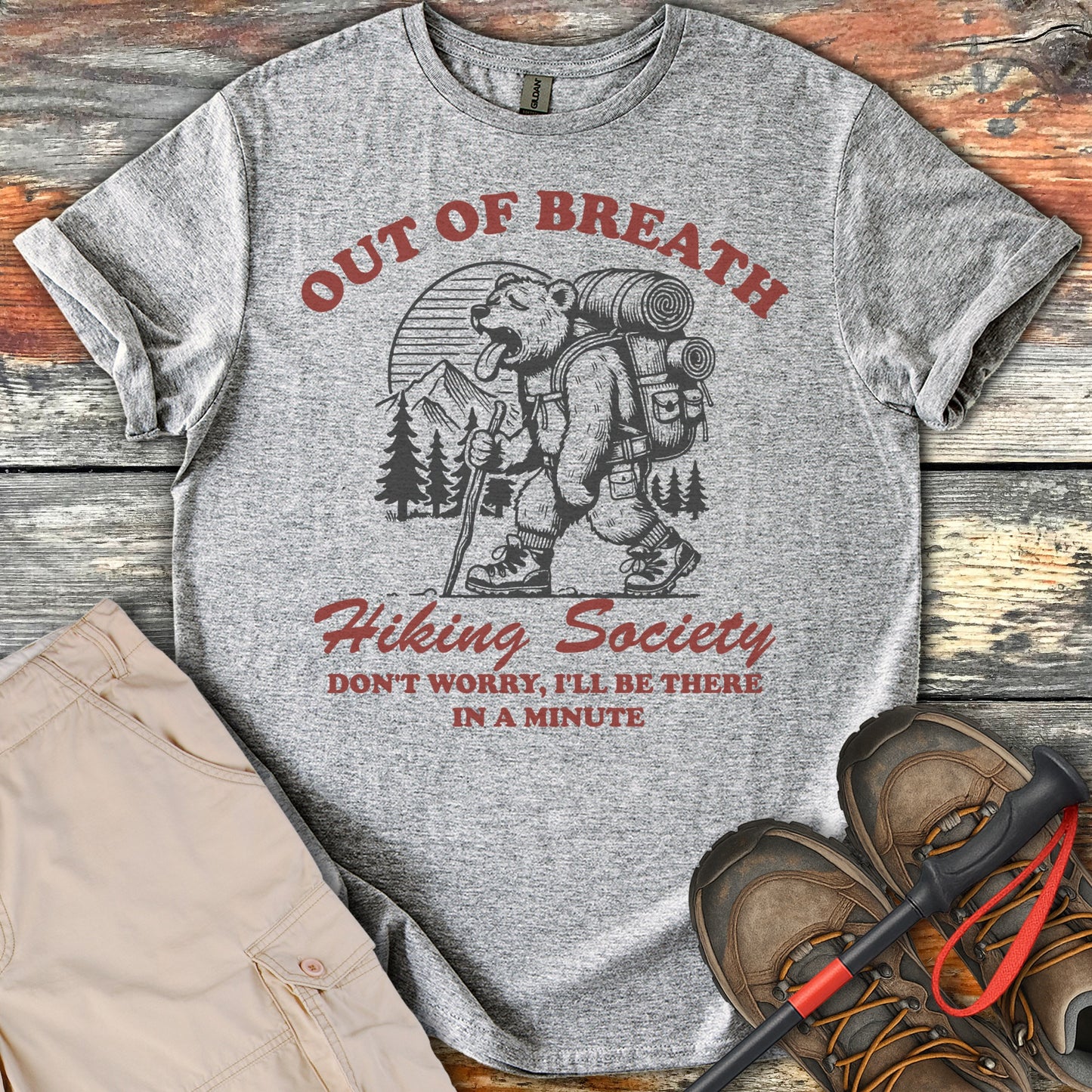 Out of Breath Hiking Society Graphic T-Shirt product