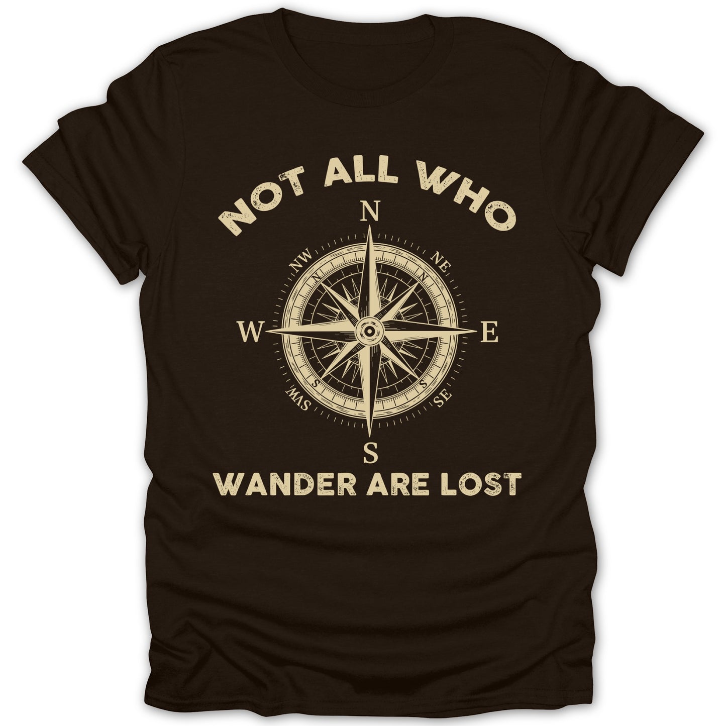 Not All Who Wander Are Lost Compass T-Shirt