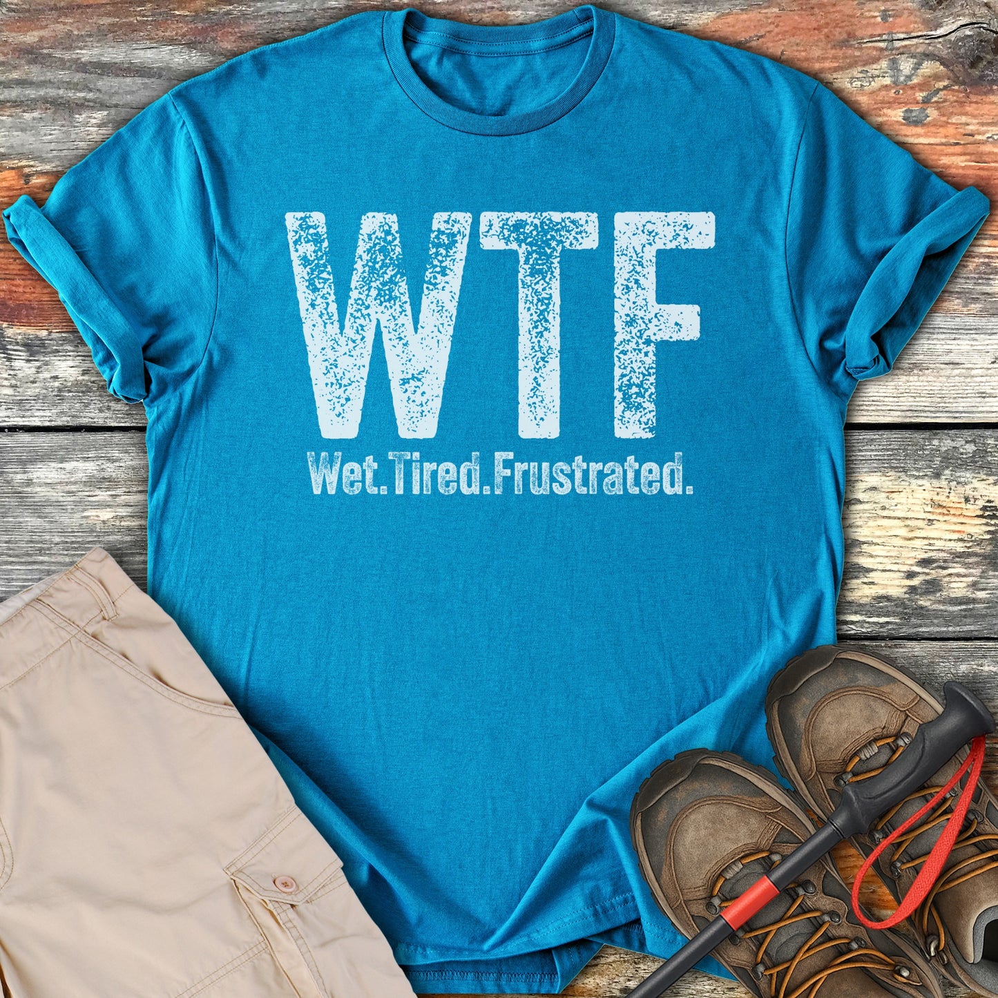 Wet Tired Frustrated Funny Hiking T-Shirt product