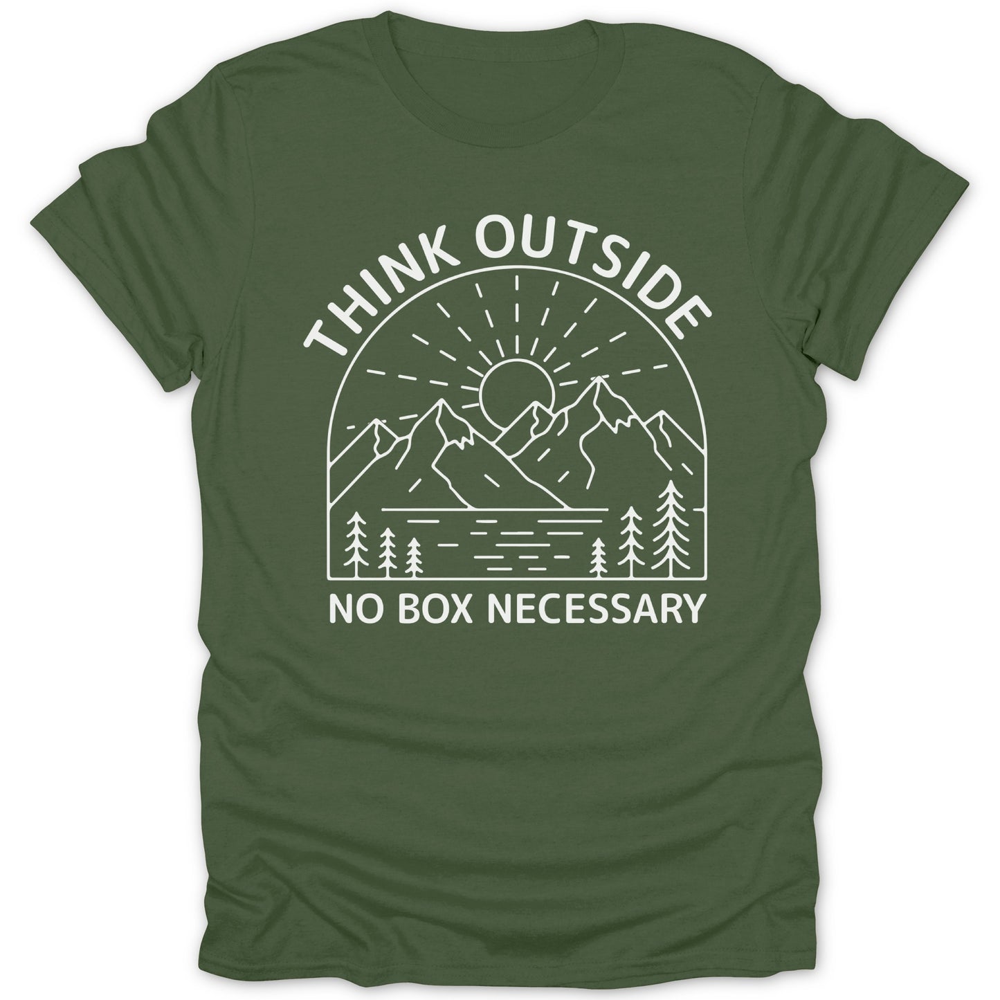 Think Outside No Box Necessary Graphic T-Shirt
