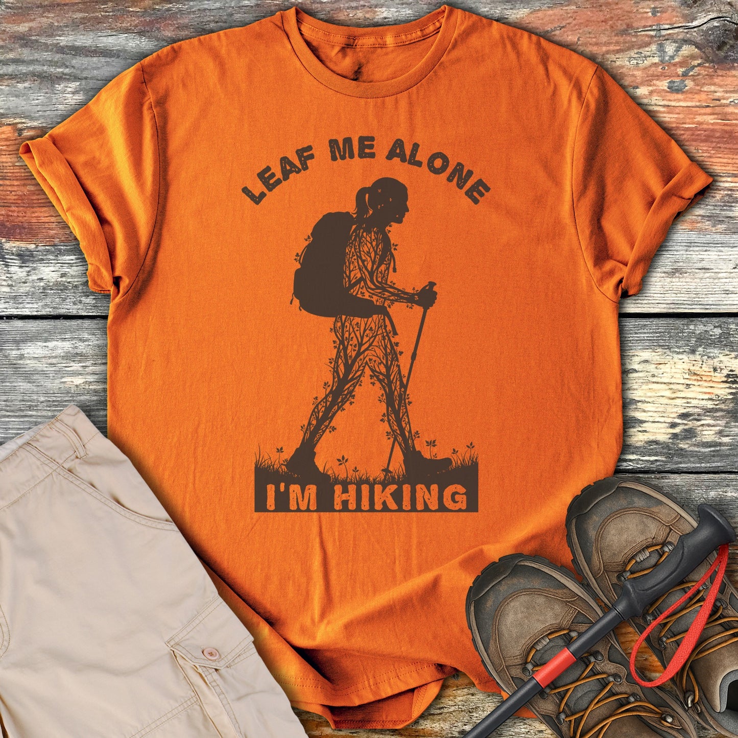 Leaf Me Alone I'm Hiking T-shirt product type