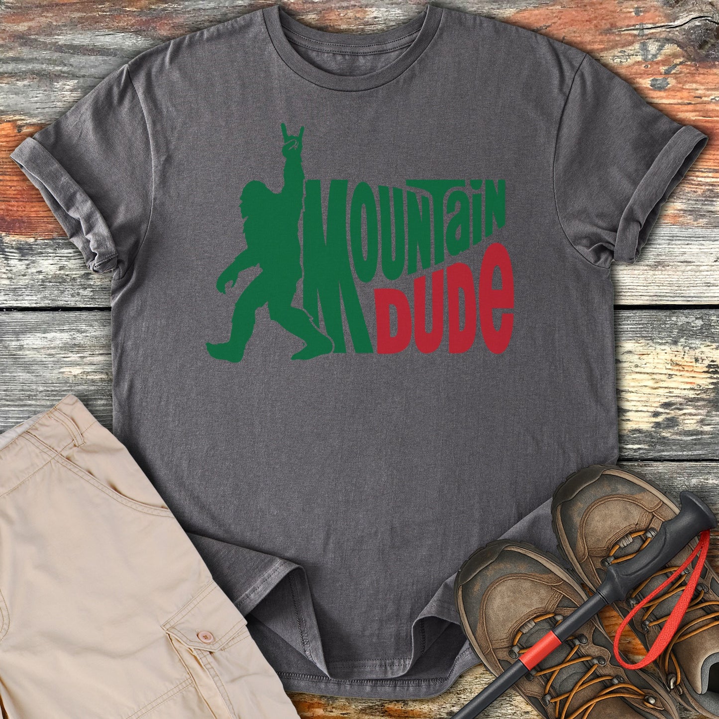 Fun Graphic Mountain Dude Design T-shirt product type