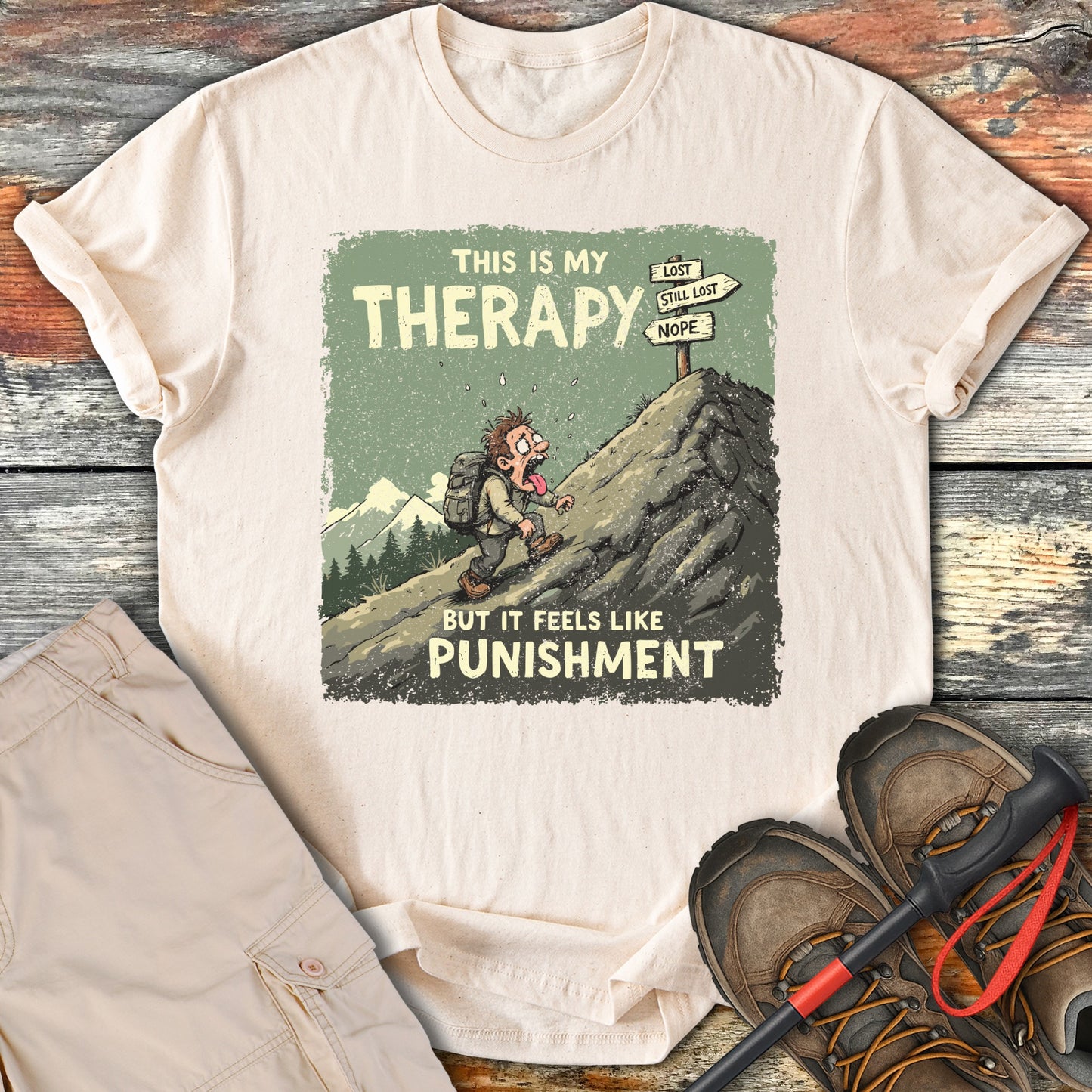 Therapy Punishment Outdoor Hiking Adventure Shirt product type