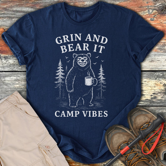 Grin and Bear It Camp Vibes Graphic Tee product
