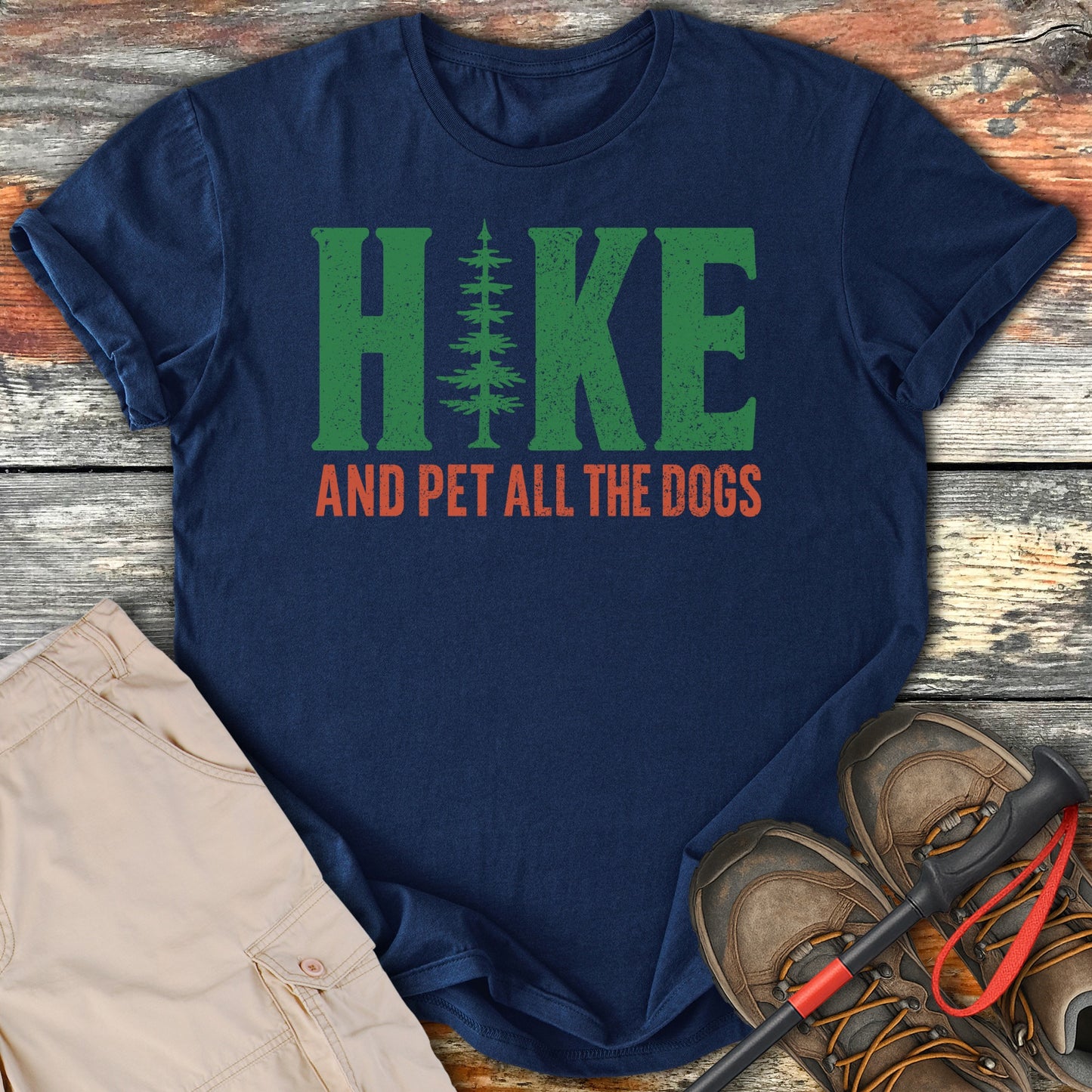 Hike and Pet All The Dogs T-Shirt product