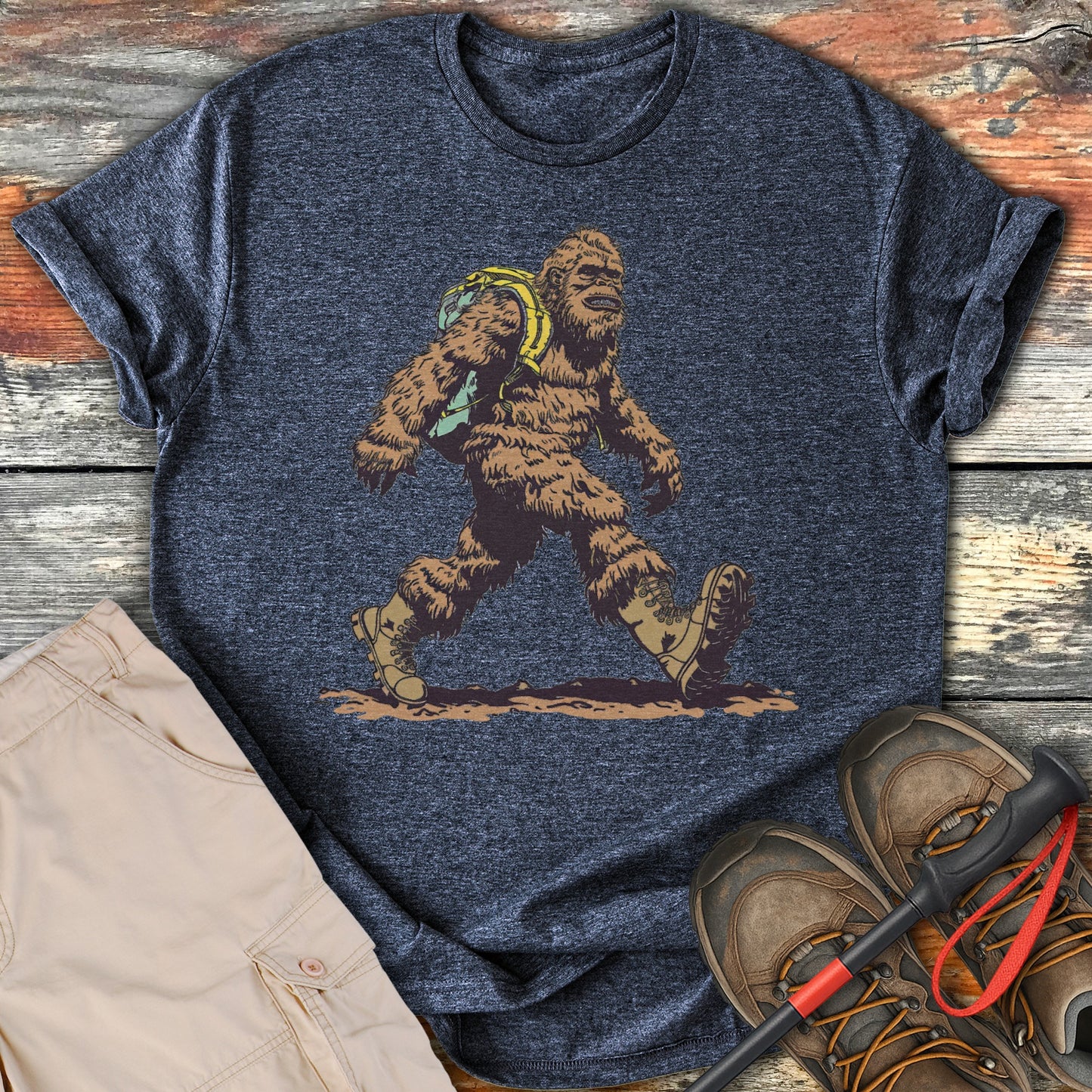 Bigfoot Hiking Backpack Tee