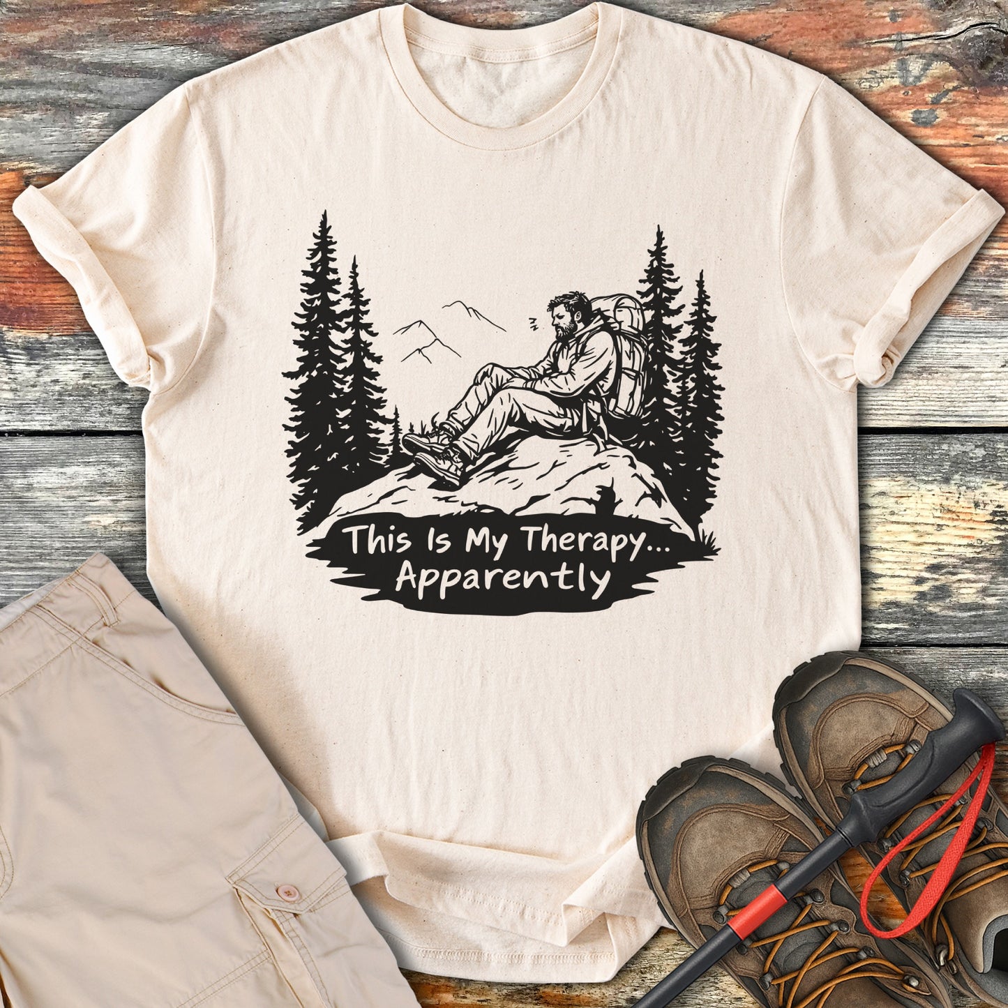 Hiking Therapy Apparently Hiking Shirt Product