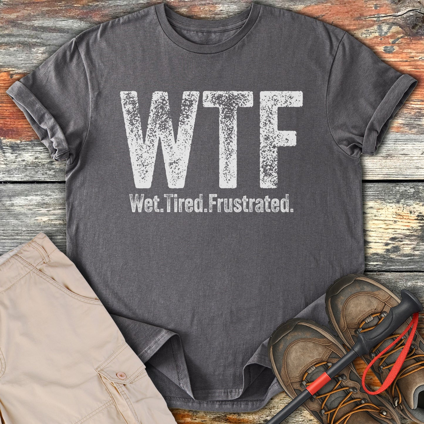 Wet Tired Frustrated WTF Graphic Tee product type