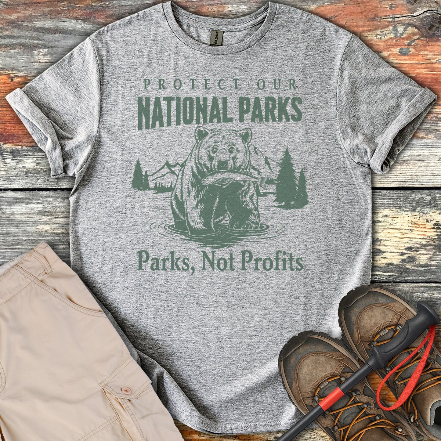 Protect Our National Parks Illustrated T-shirt product type