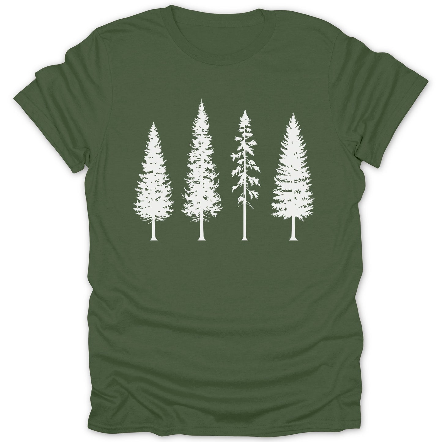 Forest Tree Silhouette Graphic Design T-Shirt