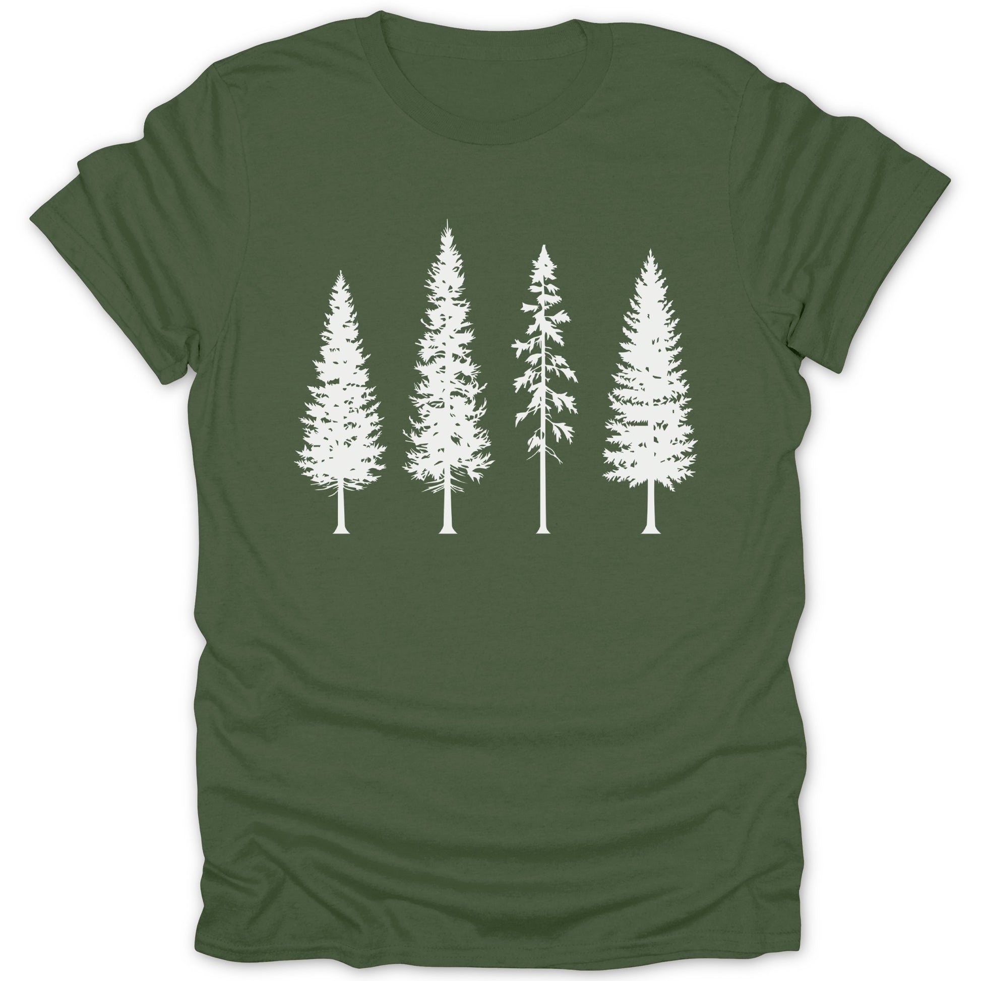 Forest Tree Silhouette Graphic Design T-Shirt