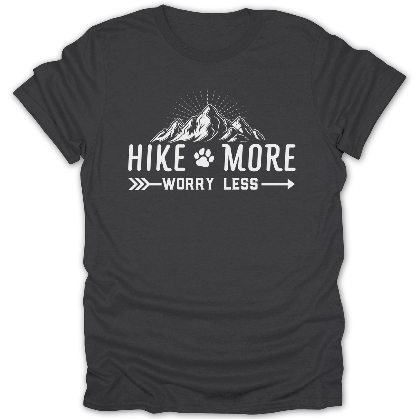 Hike More Worry Less Graphic Tee for Outdoor Enthusiasts
