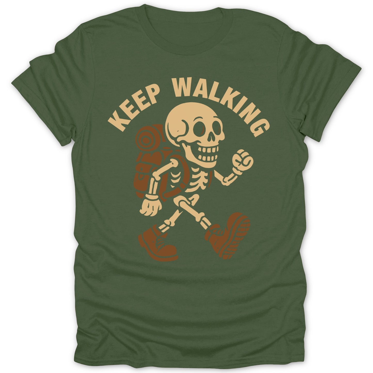 Keep Walking Skeleton Graphic T-Shirt