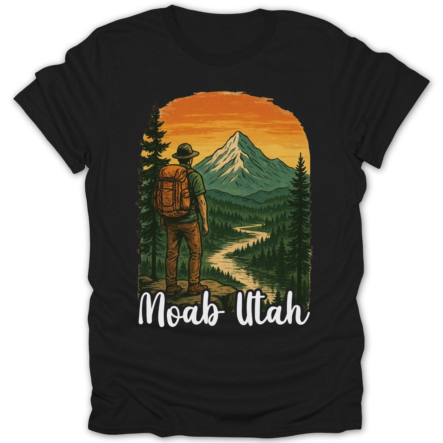 Scenic Moab Utah Graphic T-Shirt Design for Explorers