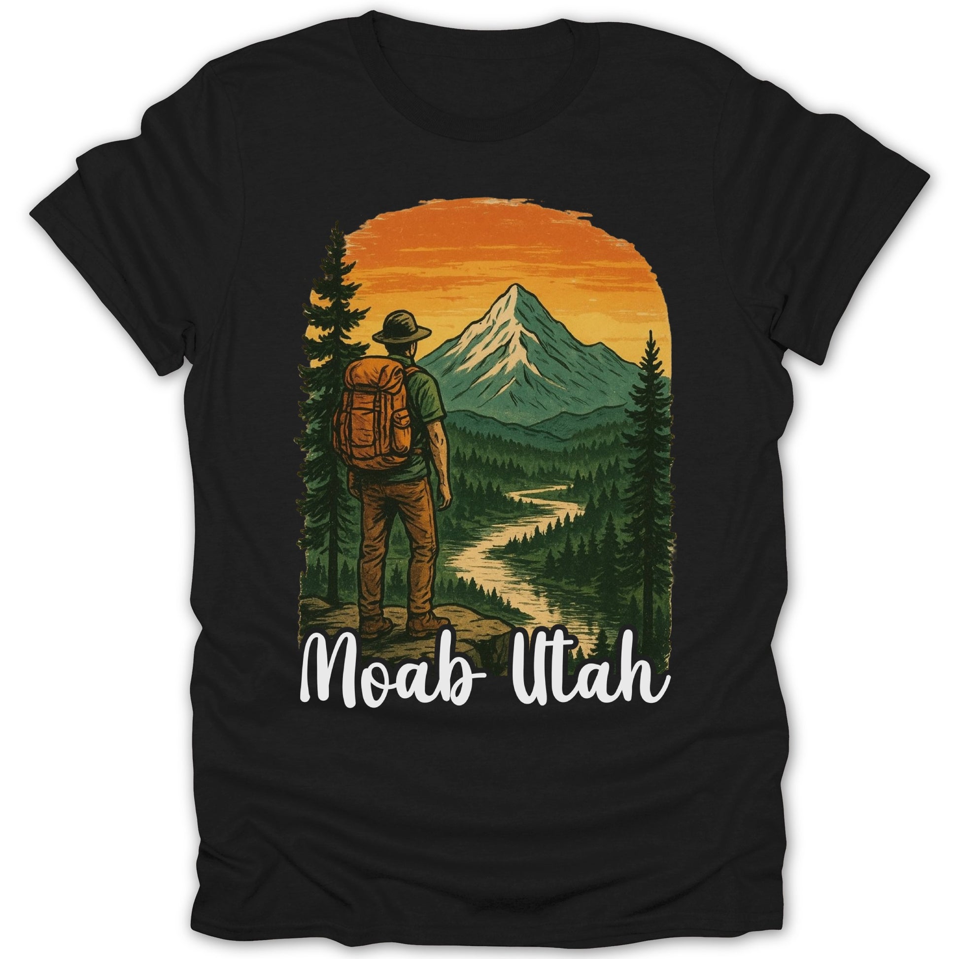 Scenic Moab Utah Graphic T-Shirt Design for Explorers