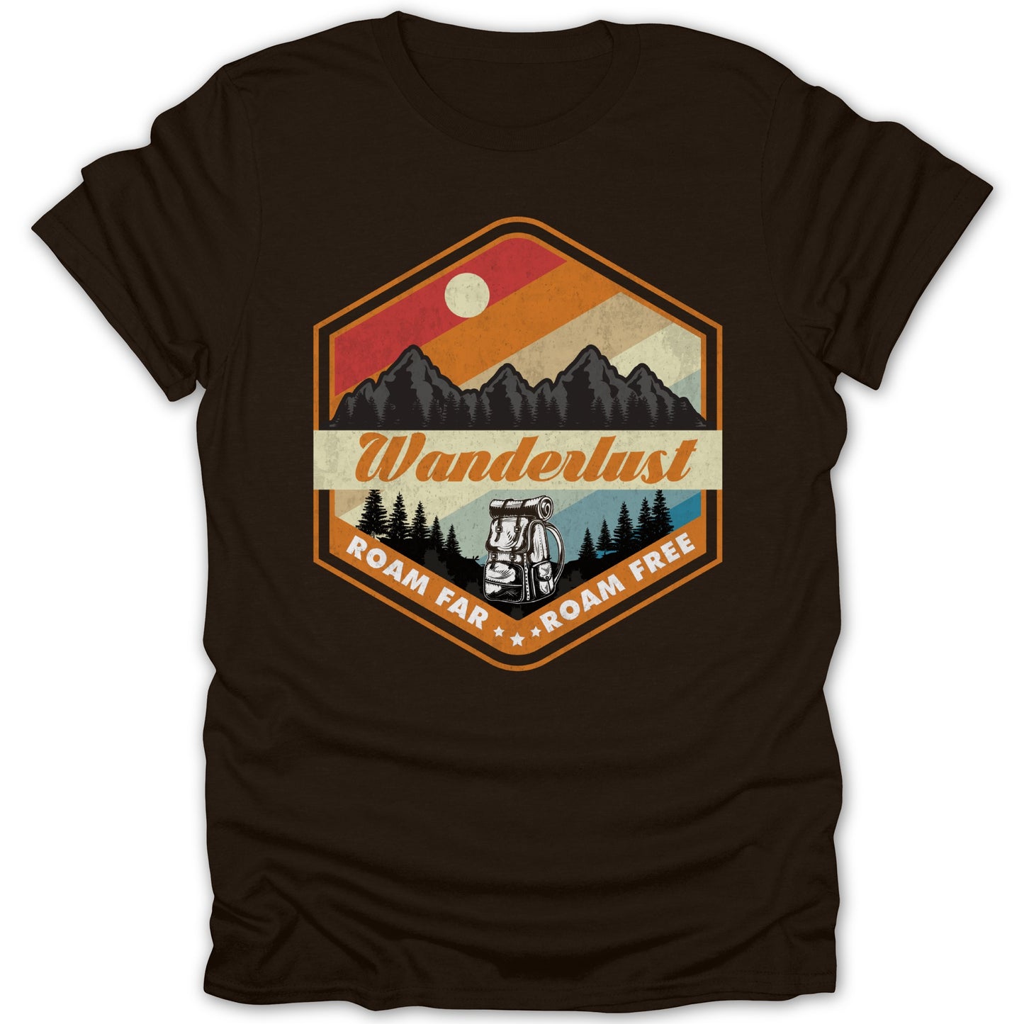 Wanderlust Roam Far Roam Free Graphic T-shirt