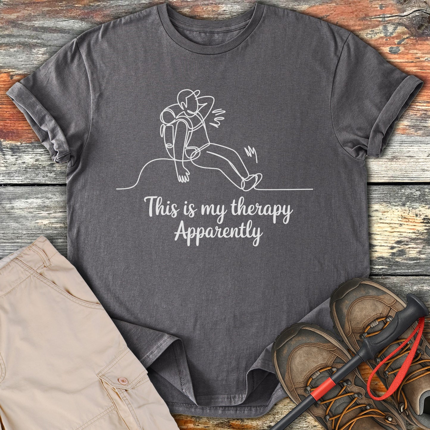 This is my therapy Apparently graphic t-shirt product type