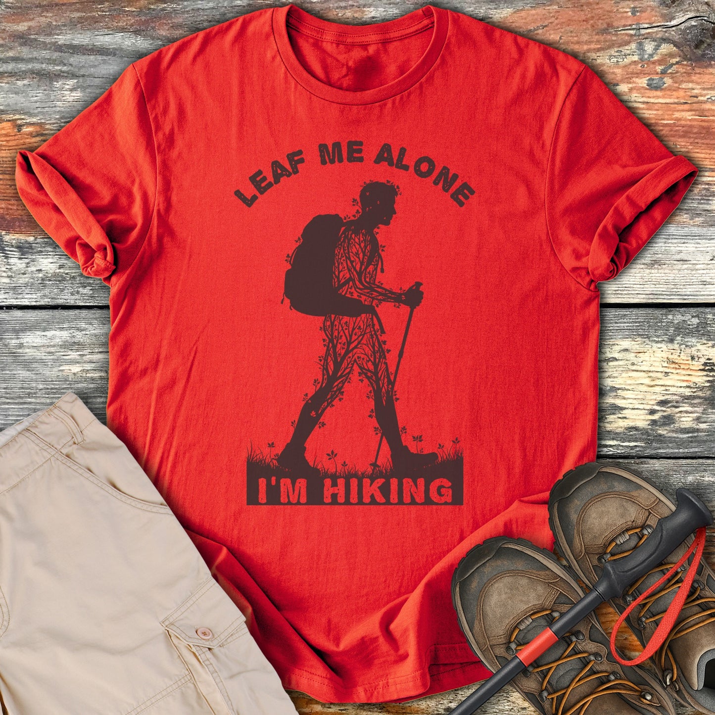 Leaf Me Alone I'm Hiking Graphic T-Shirt product type