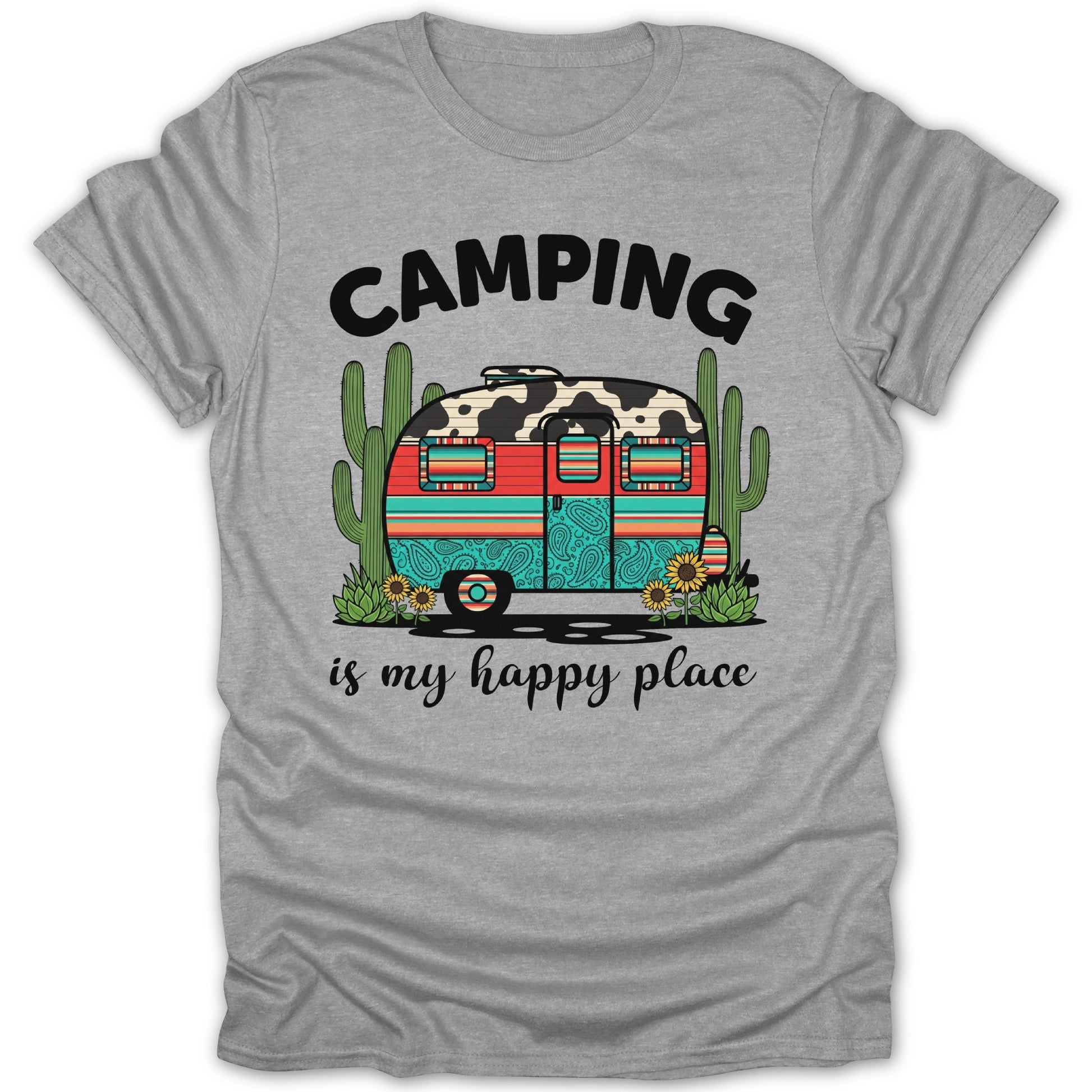 Camping Is My Happy Place Graphic T-Shirt Product