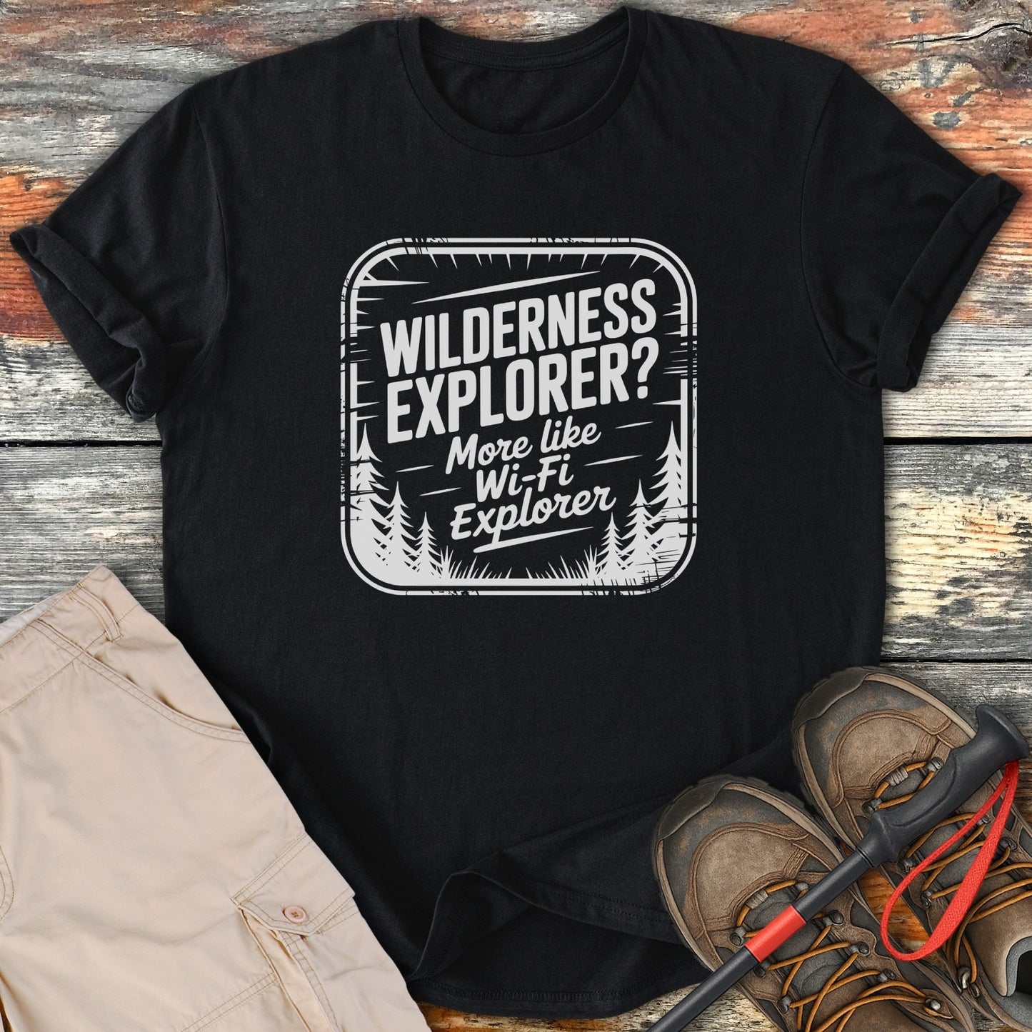 Wilderness Explorer Wi-Fi Explorer Quote T-shirt product