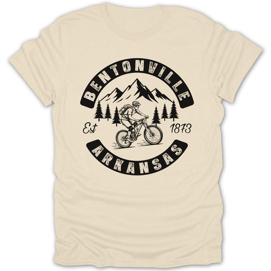 Bentonville Arkansas Mountain Biking Graphic Tee