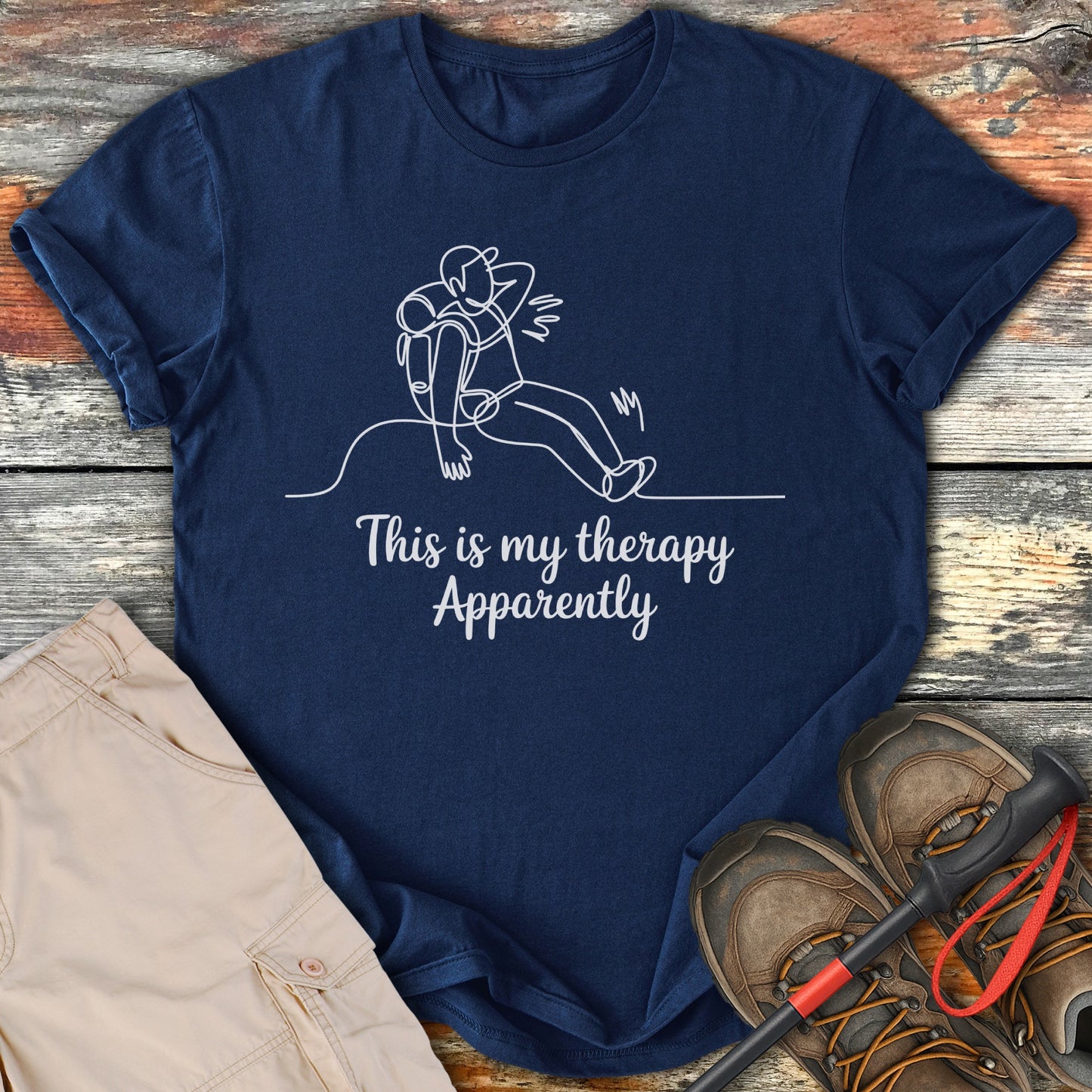 This is my therapy Apparently graphic T-shirt product type