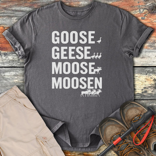 Goose Geese Moose Moosen Humorous Graphic T-shirt product type
