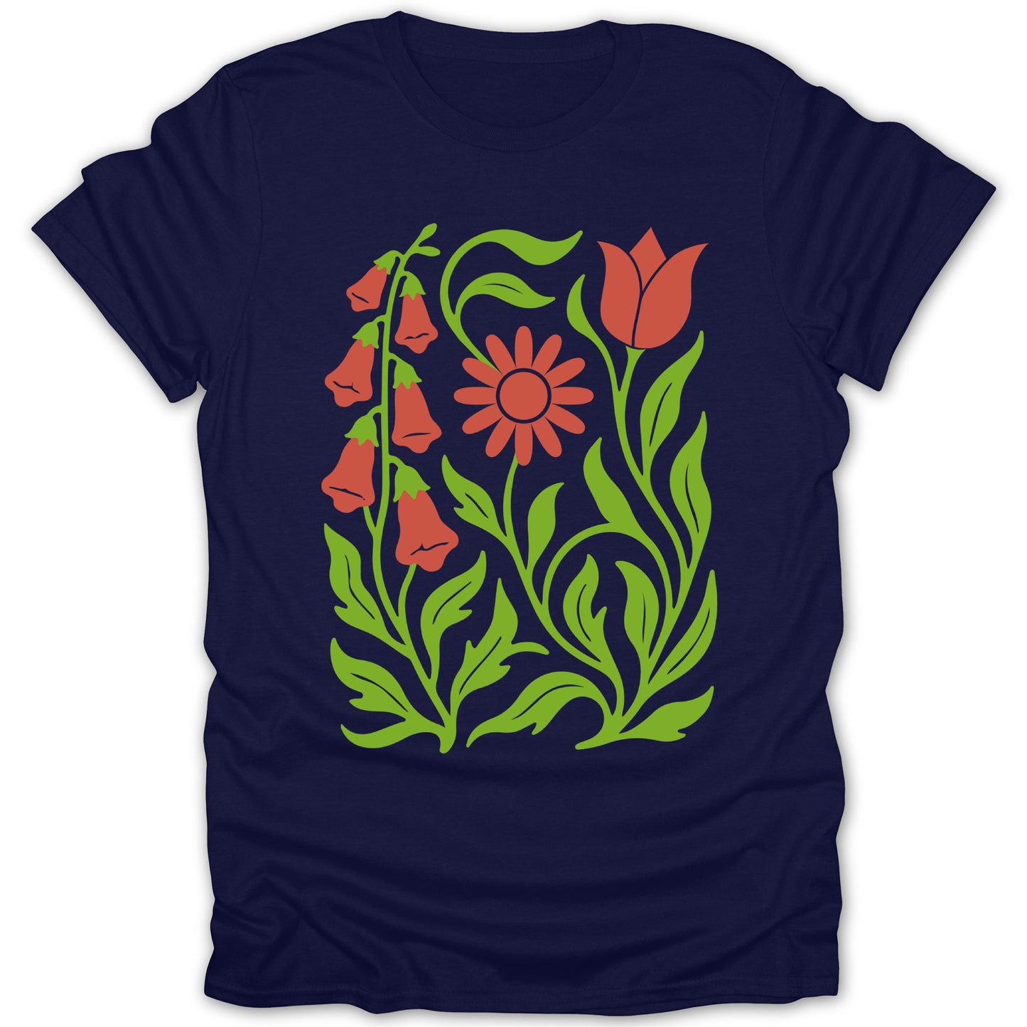 Colorful Floral Design Graphic T-Shirt Product