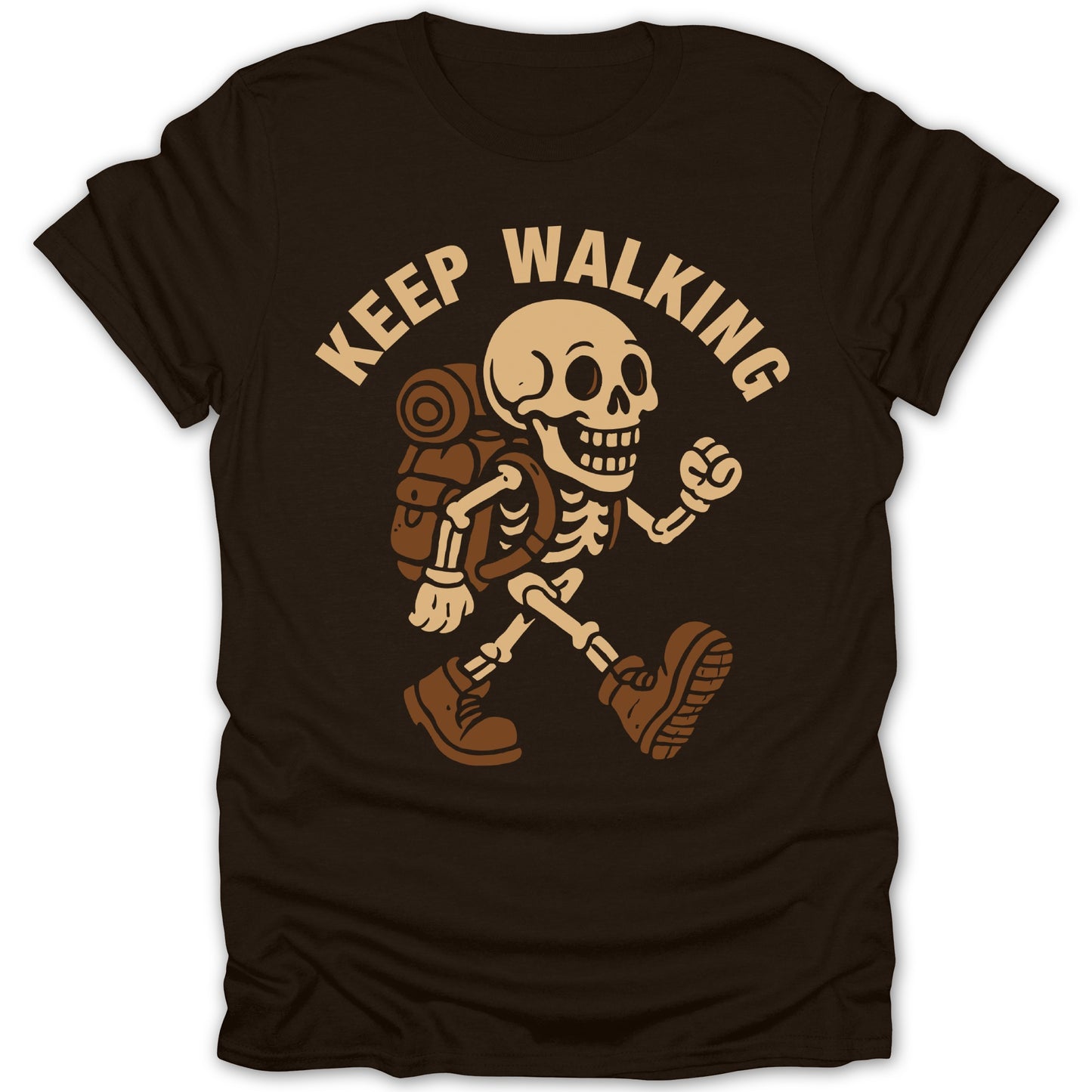 Keep Walking Skeleton Graphic T-Shirt