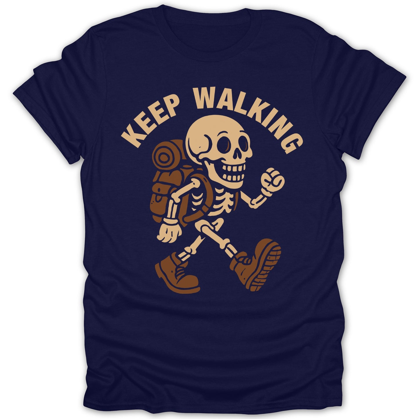 Keep Walking Skeleton Graphic Hiking T-Shirt product