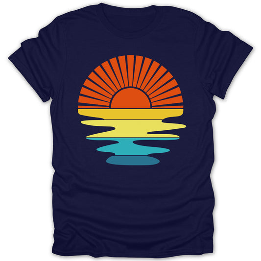Vibrant Sunset Design Tee with Radiant Colors Tee