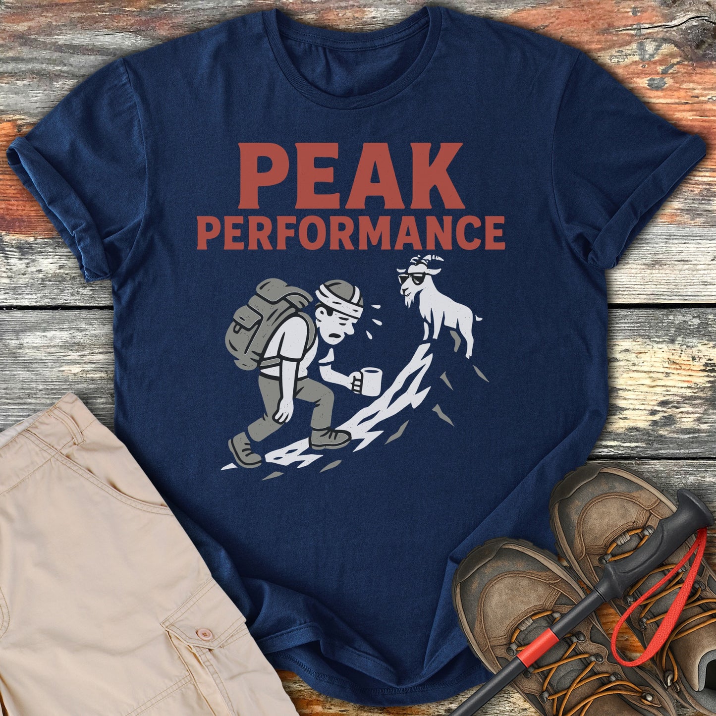 Peak Performance Hiking Themed T-Shirt product type