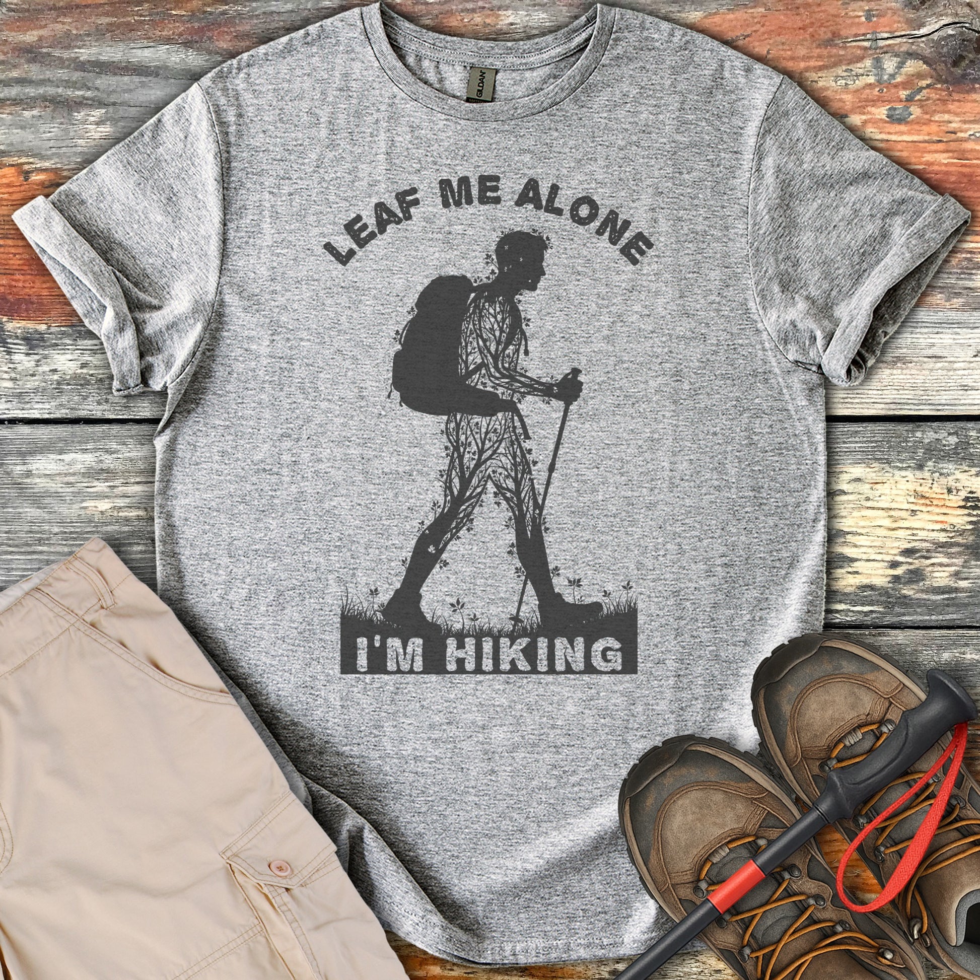 Leaf Me Alone I'm Hiking Graphic T-Shirt product