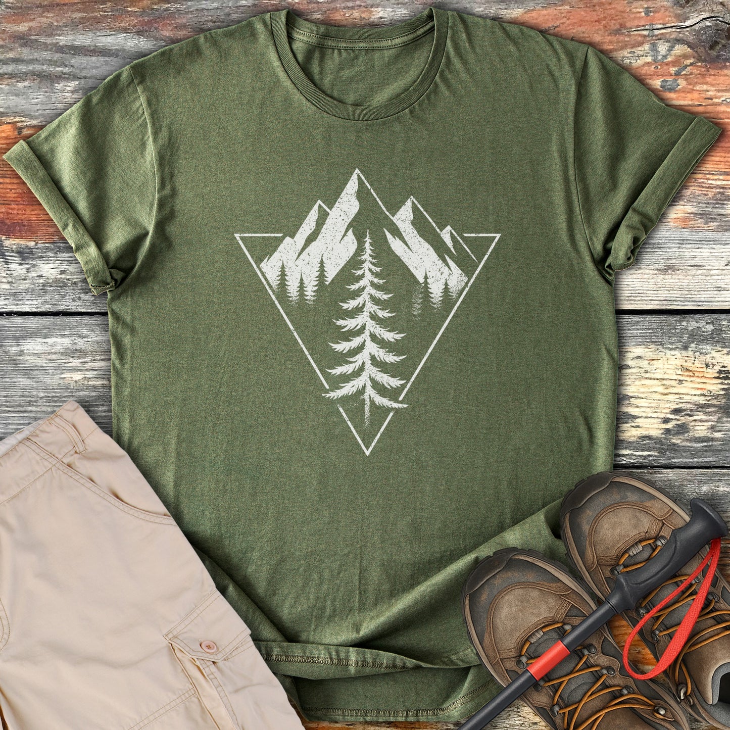 Mountain and Tree Graphic T-Shirt product type