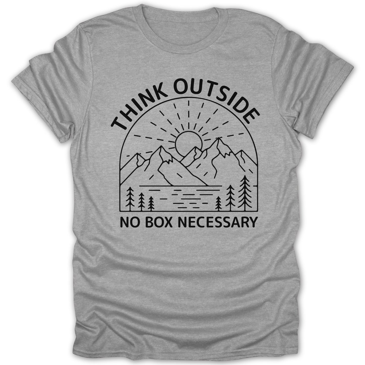 Think Outside No Box Necessary Graphic T-Shirt