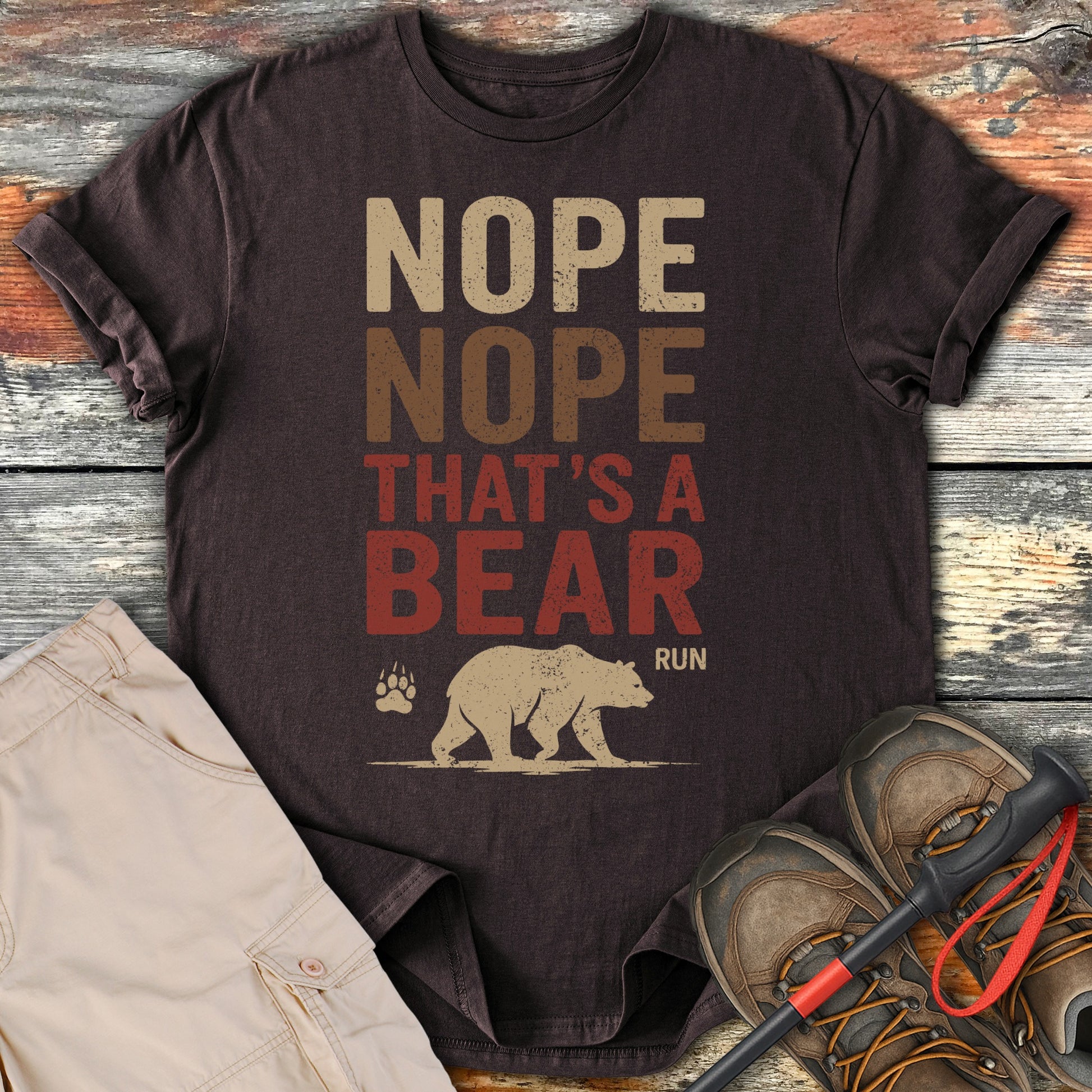 Nope That's A Bear Run Graphic T-Shirt product type