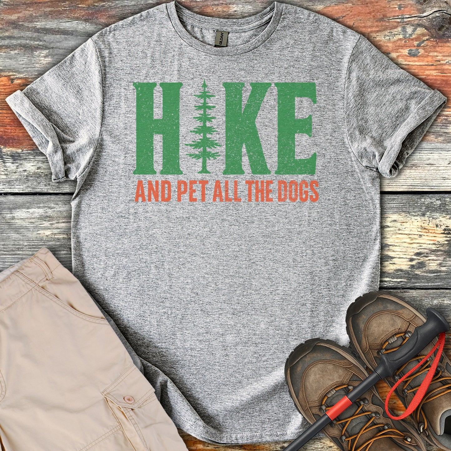 Hike And Pet All The Dogs Graphic T-shirt product