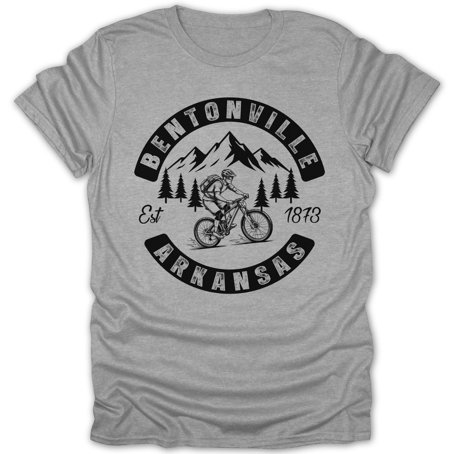 Bentonville Arkansas Est 1873 Mountain Bike T-Shirt