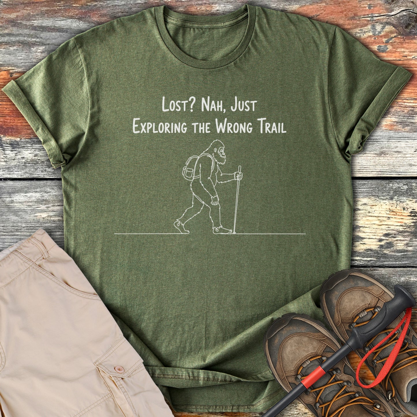 Lost Nah Just Exploring the Wrong Trail T Shirt product type