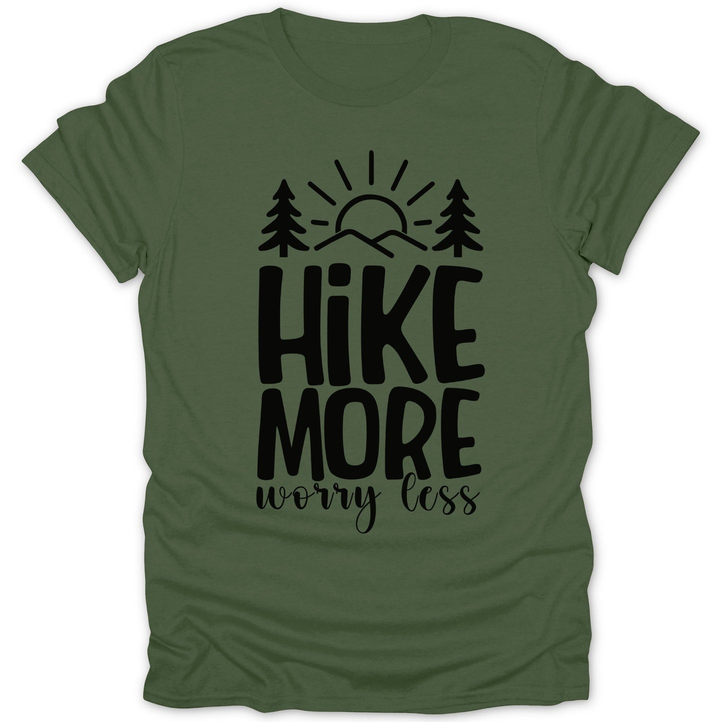 Hike More Worry Less Outdoor Enthusiast Shirt