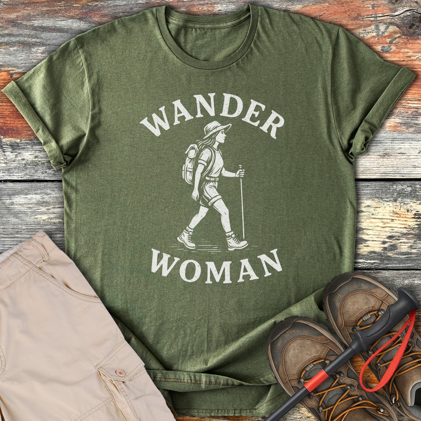 Wander Woman Graphic Tee Hiking Apparel Product