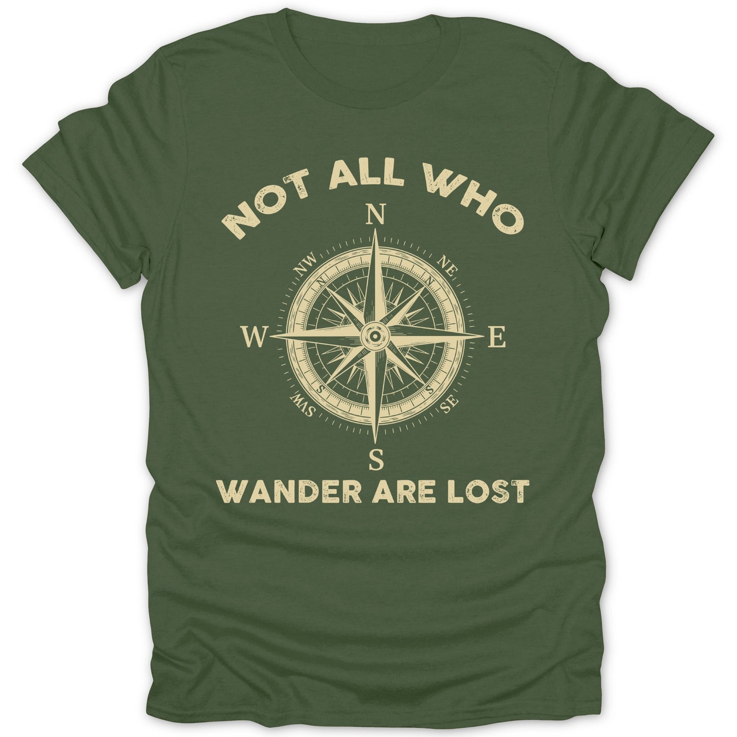 Not All Who Wander Are Lost Compass T-shirt product
