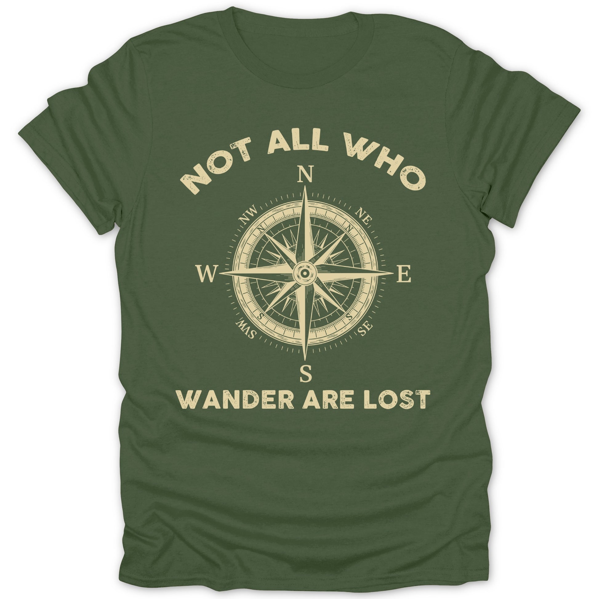 Not All Who Wander Are Lost Compass T-shirt product
