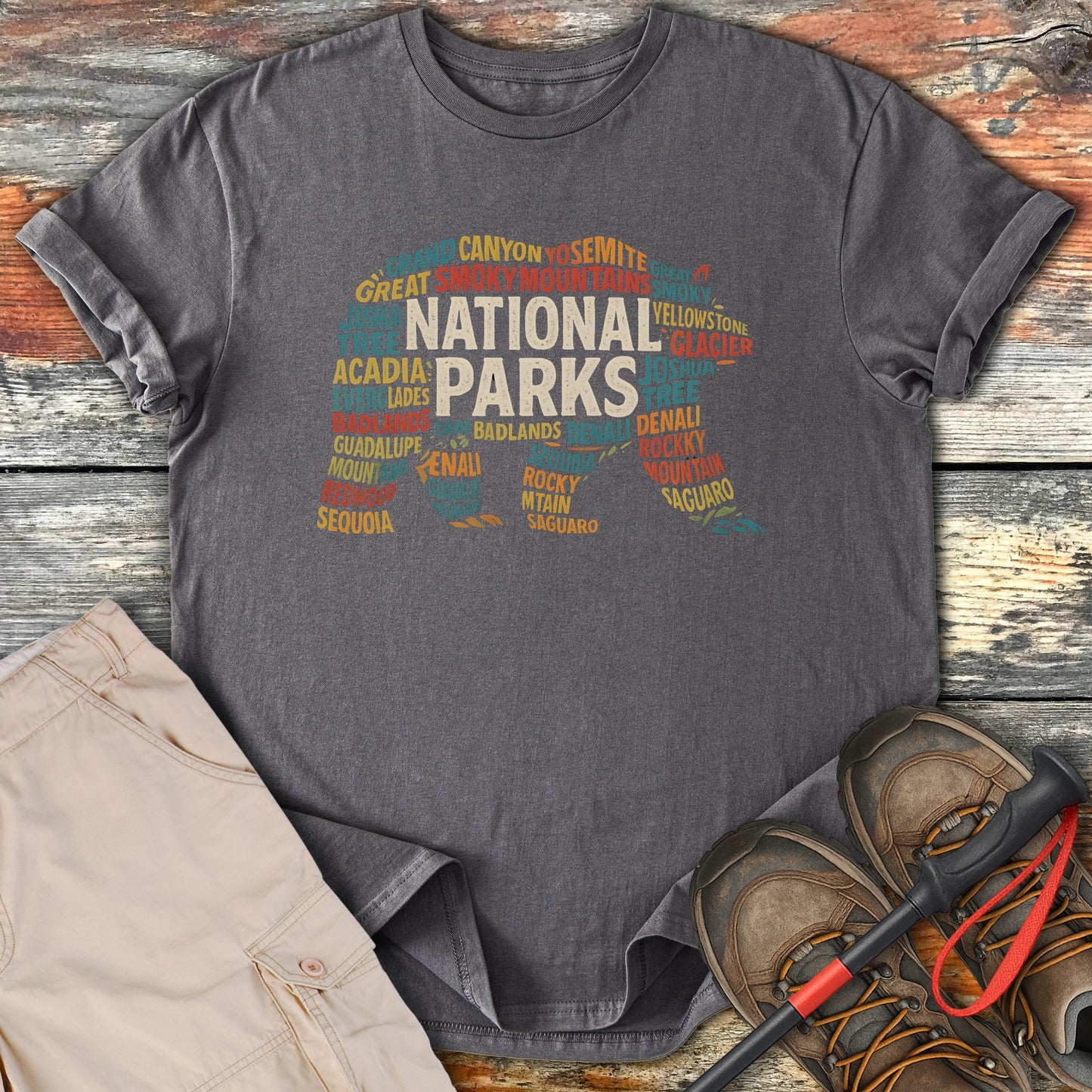 National Parks Themed Graphic T-Shirt product