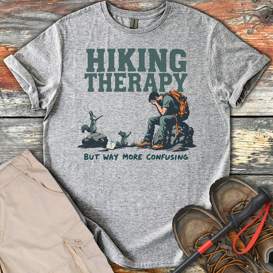 Hiking Therapy But Way More Confusing Unique Shirt