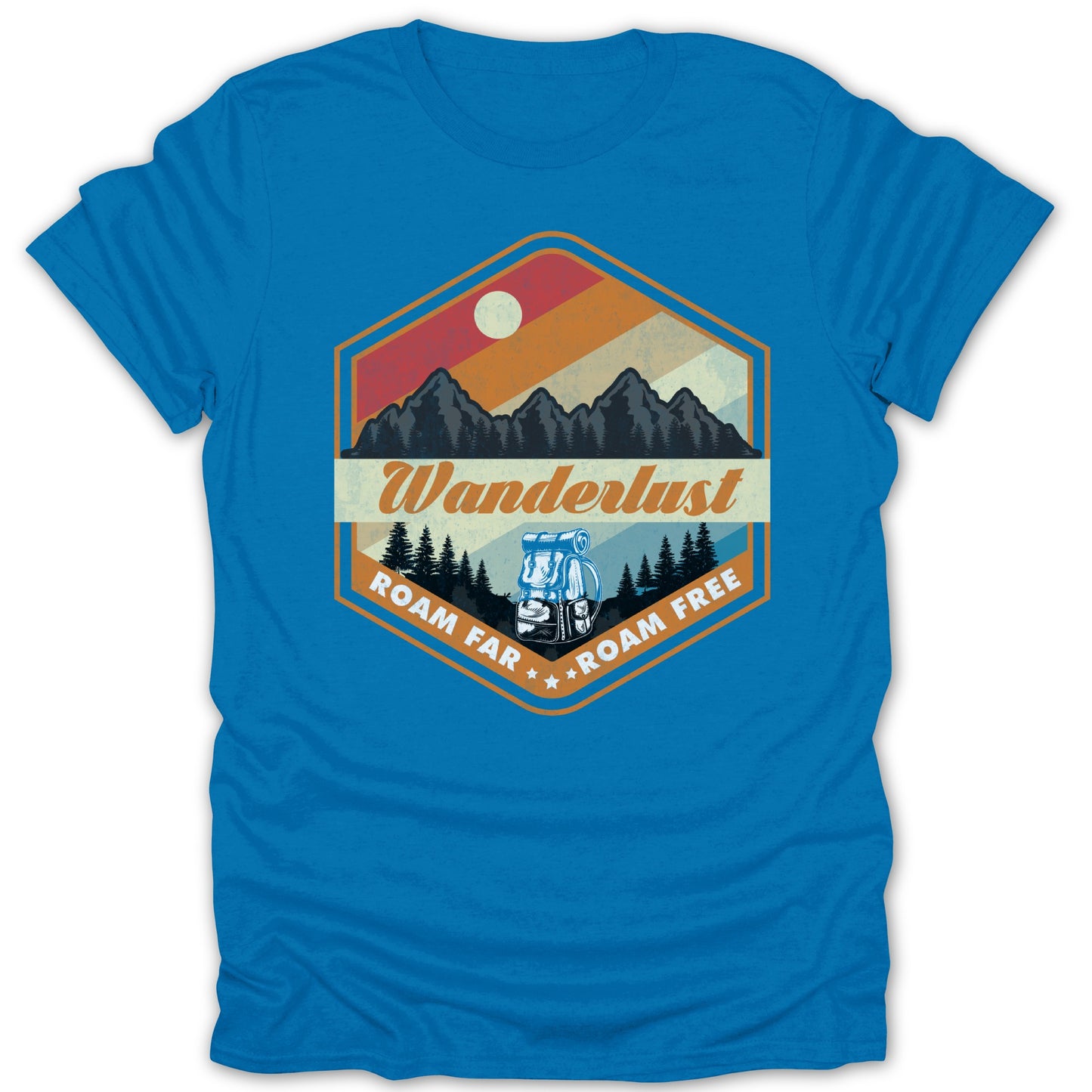Wanderlust Roam Far Roam Free Mountains Shirt