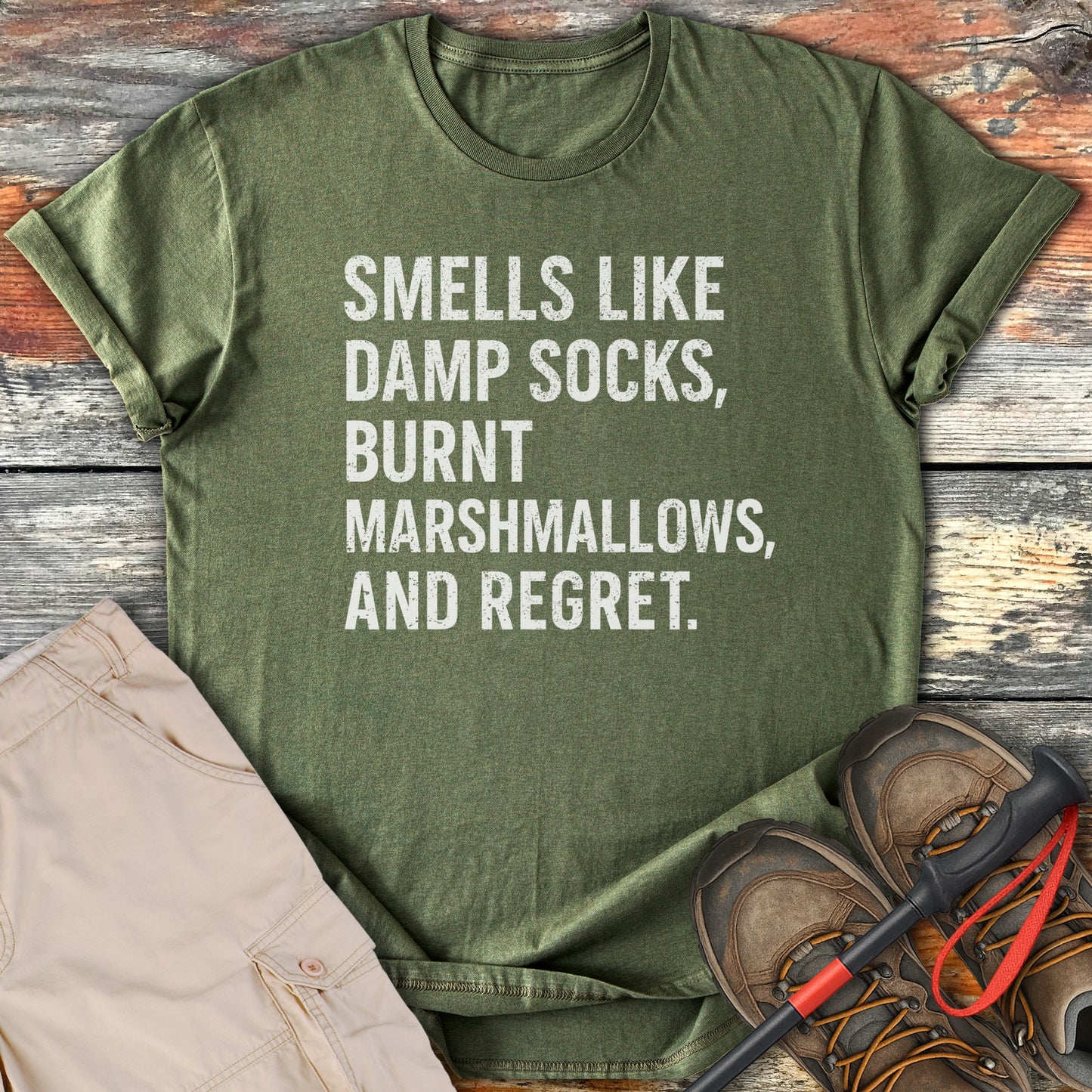 Smells Like Damp Socks Funny Regret Quote Shirt product type