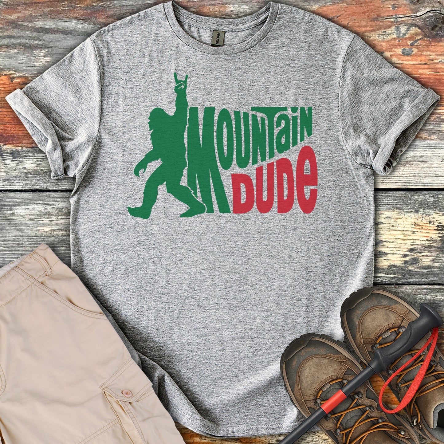 Mountain Dude Graphic Tee for Outdoor Enthusiasts product type