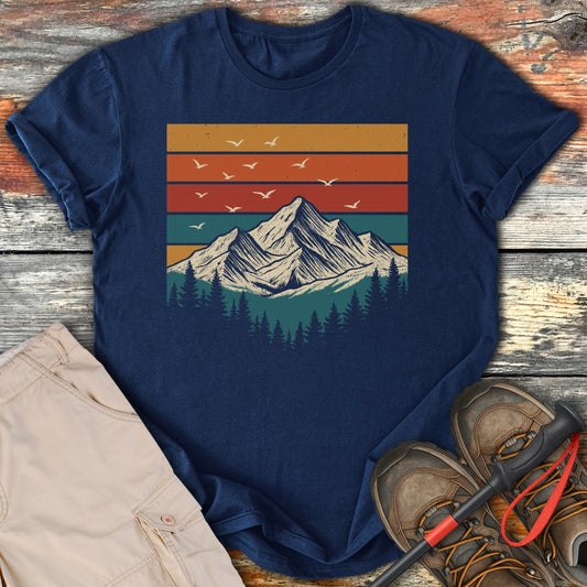 Retro Mountain Scene Graphic T-Shirt product type