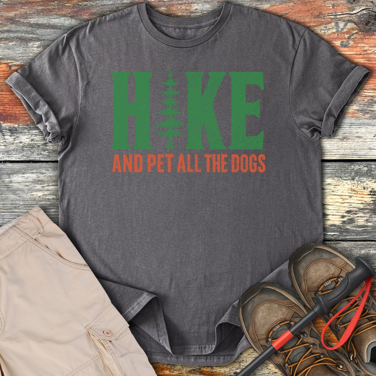 Hike And Pet All The Dogs Graphic T-Shirt product